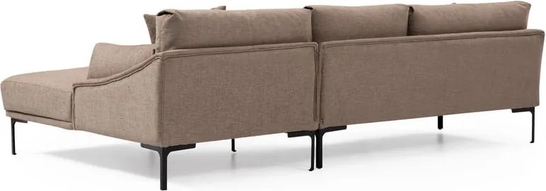 Béžová rohová pohovka Artie Leo, pravý roh