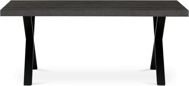 Jedálenský stôl HT-R5316 sivý dub / čierny