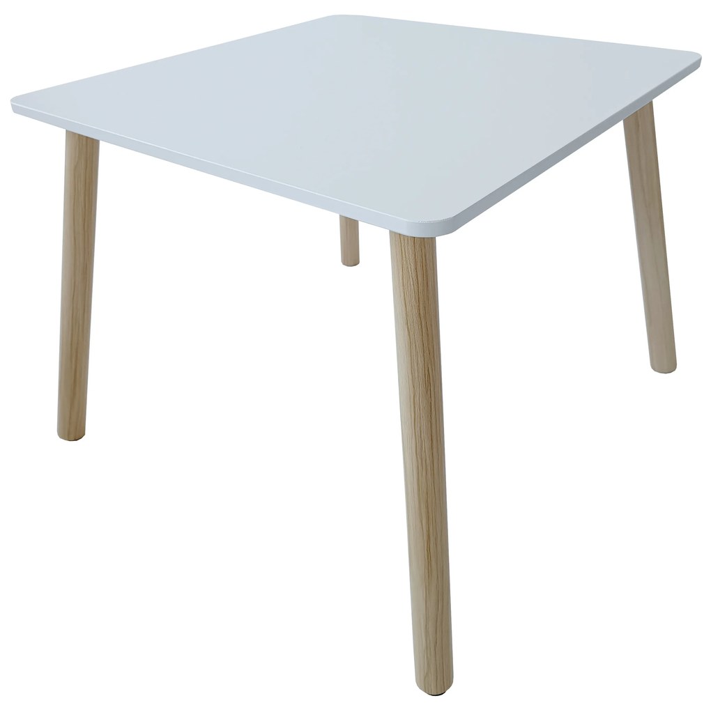 Biely set stolíka a 2 stoličiek
