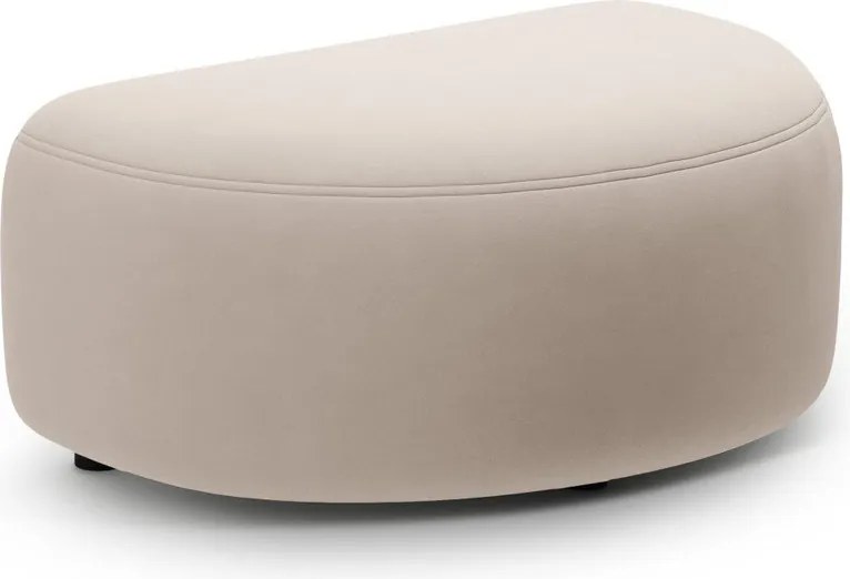 Béžová zamatová podnožka Kate – Micadoni