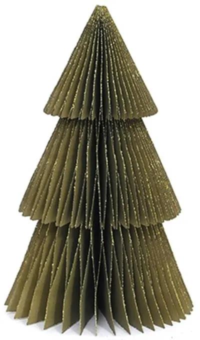 Papierová vianočná dekorácia TREE, Green