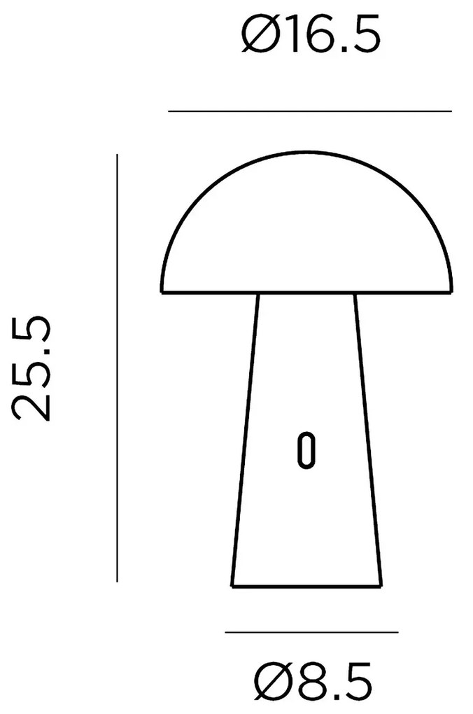 Shitake exteriérová lampa čierna