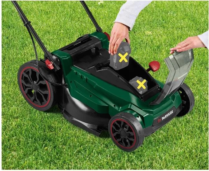 Parkside®  Aku kosačka na trávu Prma 40 E3 – bez akumulátorov  (100398630)