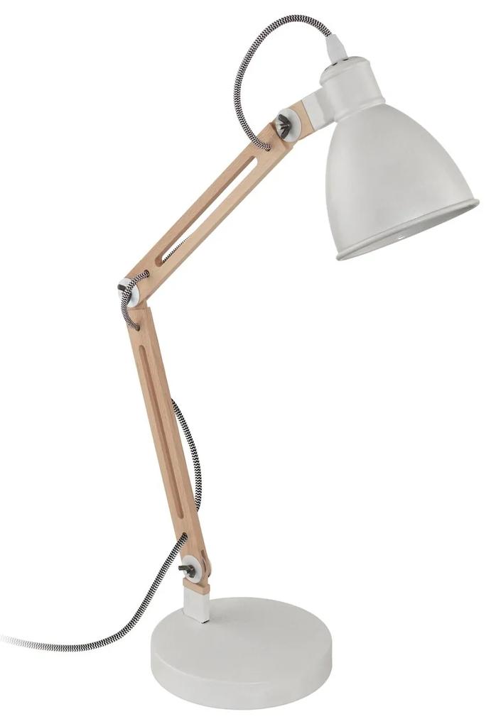 EGLO Moderná stolná lampa do kancelárie TORONA 1, biela