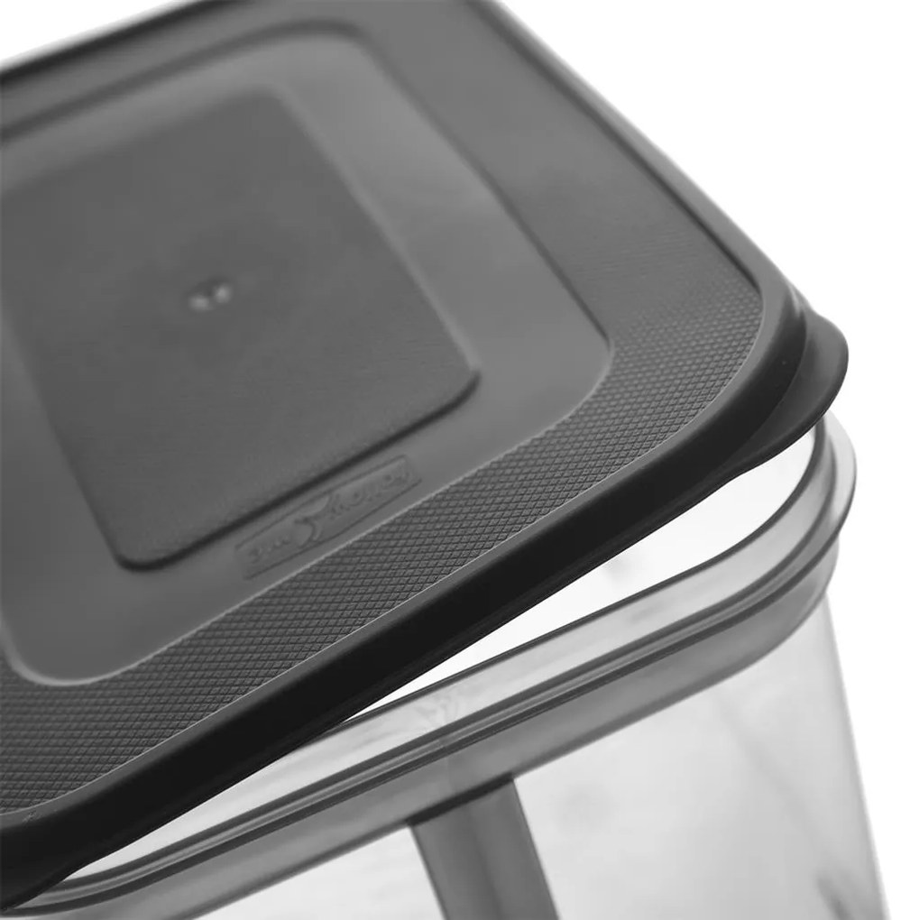 Orion Dóza na potraviny s vrchnákom a uchom MATRIX, 2,6l, sivá