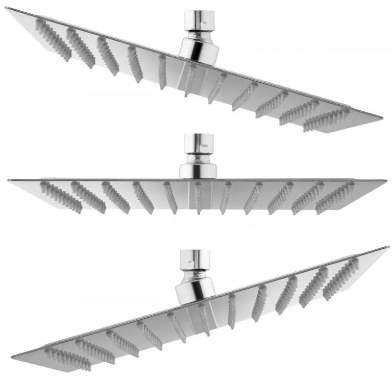 Sprchová súprava GABI s termostatickou batériou - 25x25 cm - chrómová