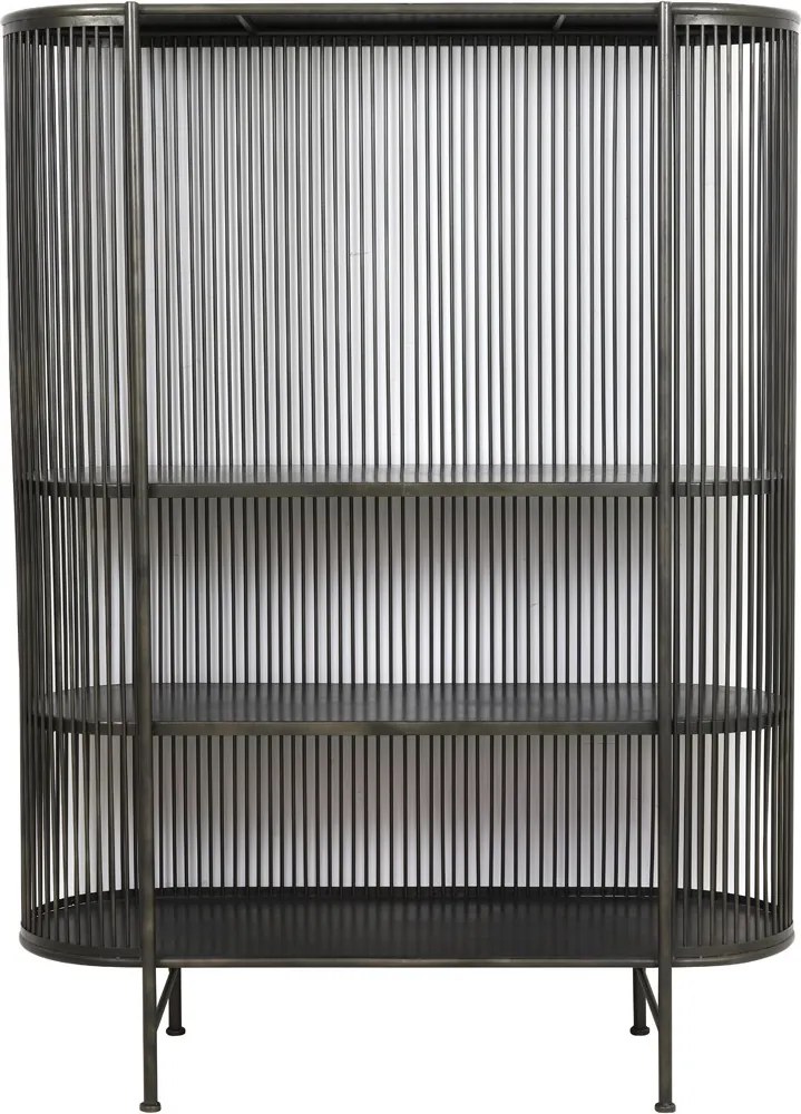 Čierná kovová komoda YINTHE XL - 119*40*161 cm