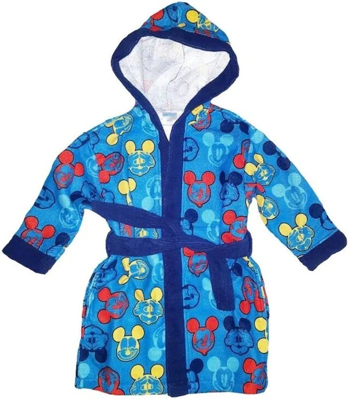 Detský / chlapčenský župan z mikrovlákna s kapucňou Mickey Mouse - Disney, 98 / 104