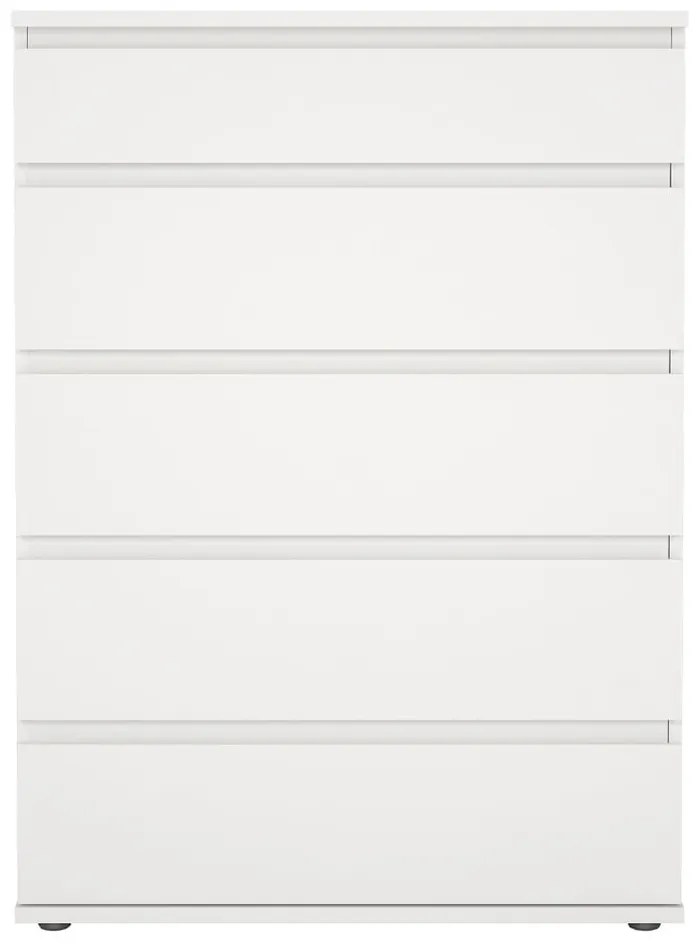 Biela vysoká komoda 77x107 cm Nova – Tvilum