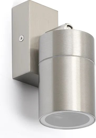 Vonkajšie nástenné svietidlo oceľ IP44 otočné a nakloniteľné - Solo