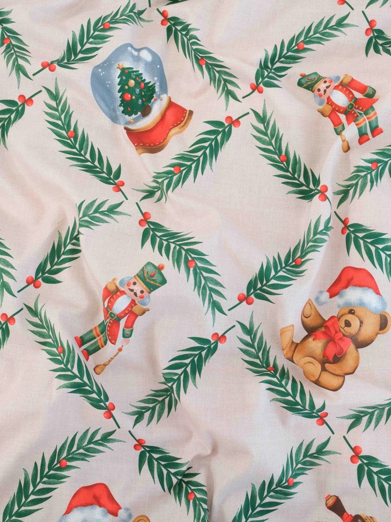 Vianočné francúzske bavlnené obliečky Renforcé - Vianočný príbeh