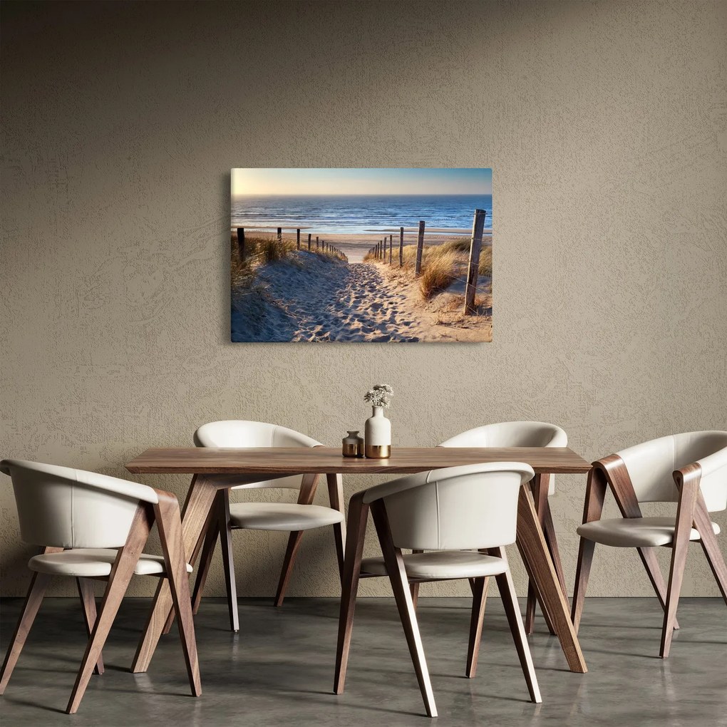 Obraz - Cesta k pláži Severného mora, Holandsko (90x60 cm)