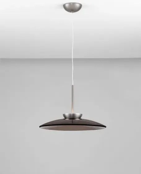 LED stmievateľný nikel-hnedý moderný luster Esti