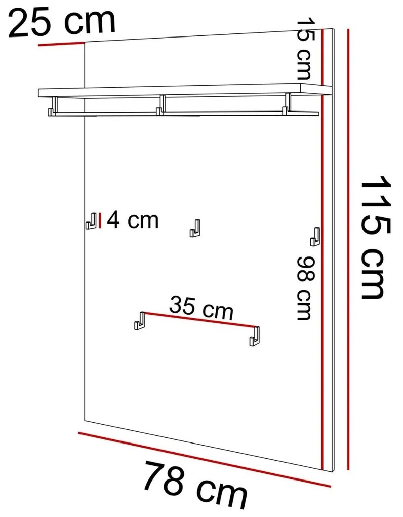 VEŠIAK NA STENU VALBO DUB ARTISAN