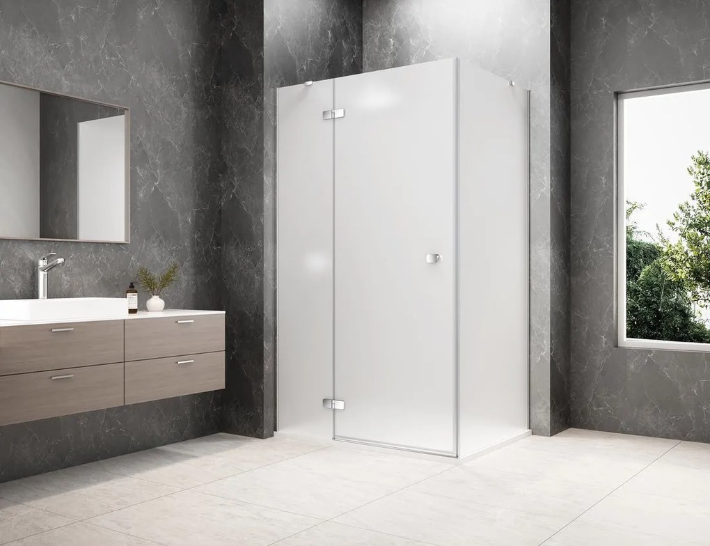 Polysan Polysan, GLOBE COPPER MATT sprchové dvere do niky 1200mm, matné sklo, ľavá, GB1012MLPG