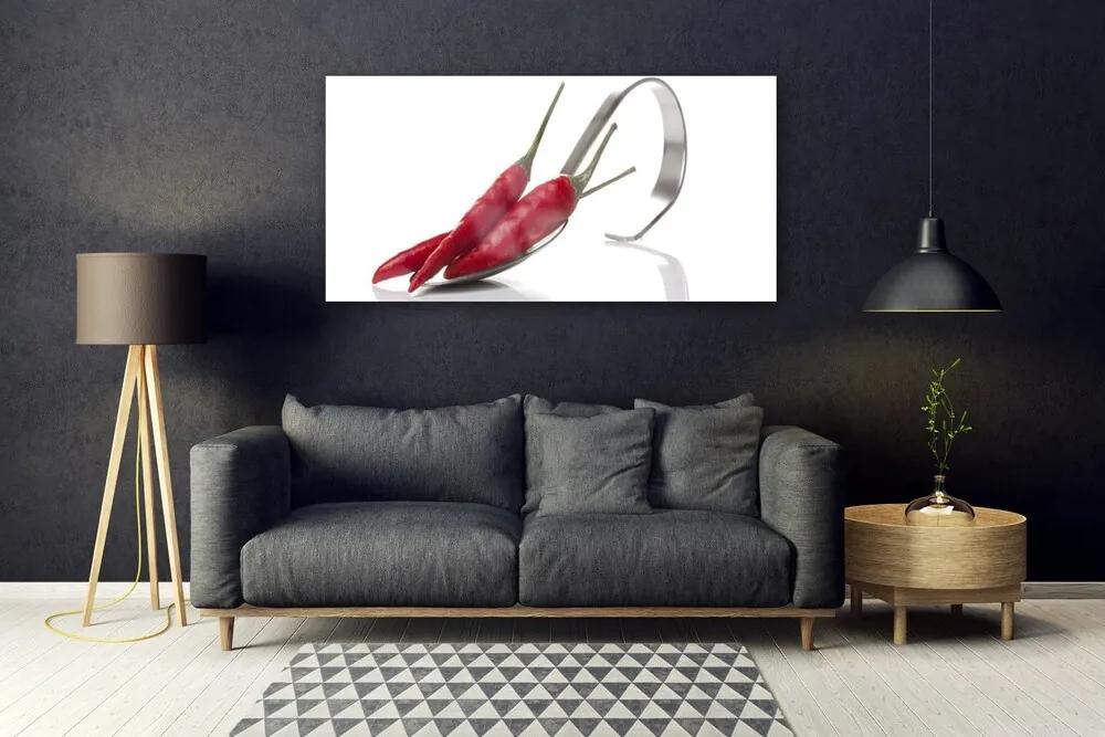 Obraz plexi Chilli lyžica kuchyňa 120x60 cm