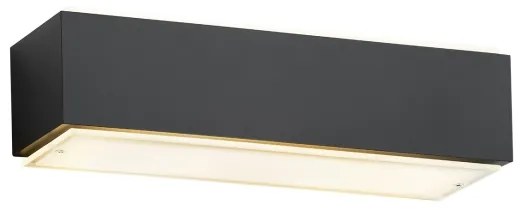 Argon 8366 - Nástenné svietidlo CARLSON 1xE27/15W/230V 30 cm čierna