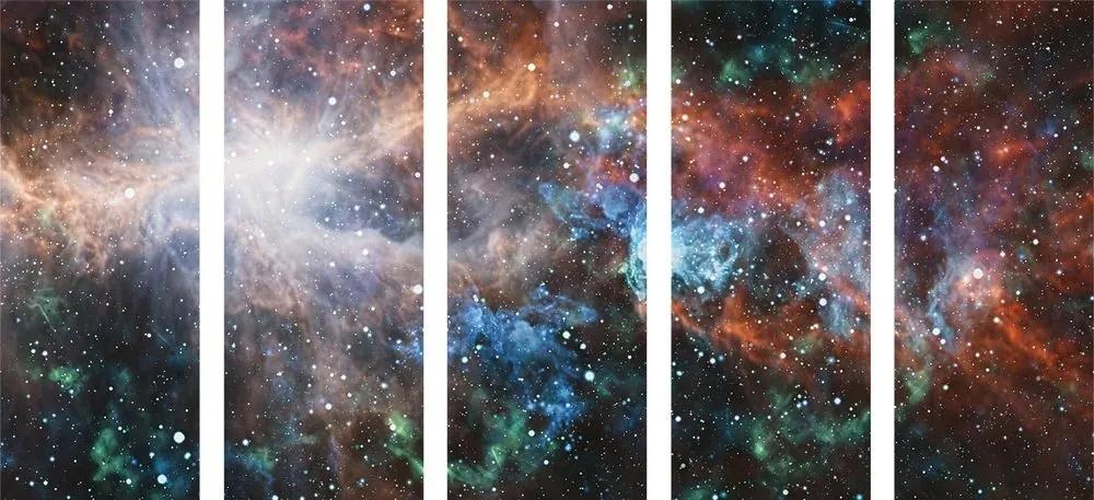 5-dielny obraz nekonečná galaxia - 200x100