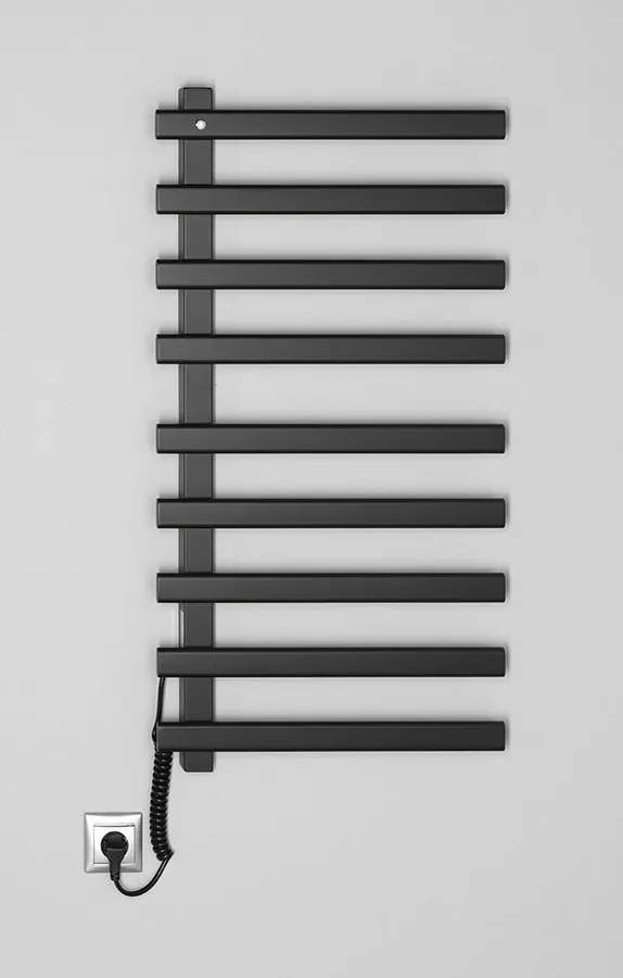 Sapho Sapho, ELCOR elektrický sušiak uterákov 480x920x50 mm, 128 W, čierna mat, EB460