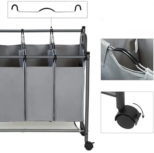 Vozík na bielizeň SONGMICS LSF005GS