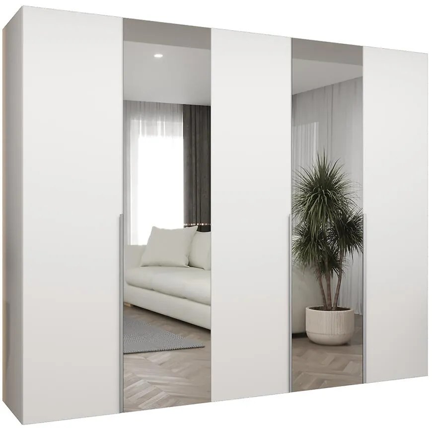 Skriňa Alicante II 250 biela/strieborný