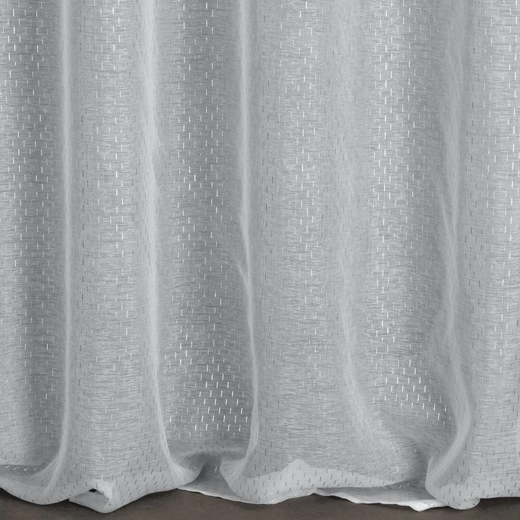 ZÁCLONA NA KRÚŽKOCH LOARA 300X250 CM BIELA