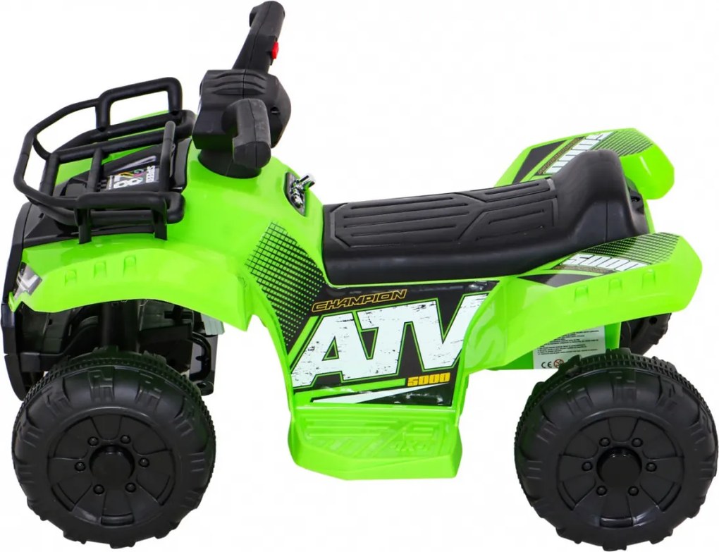 Ramiz Detská štvorkolka na batérie Storm Zelená + 25W motor + MP3 USB + LED