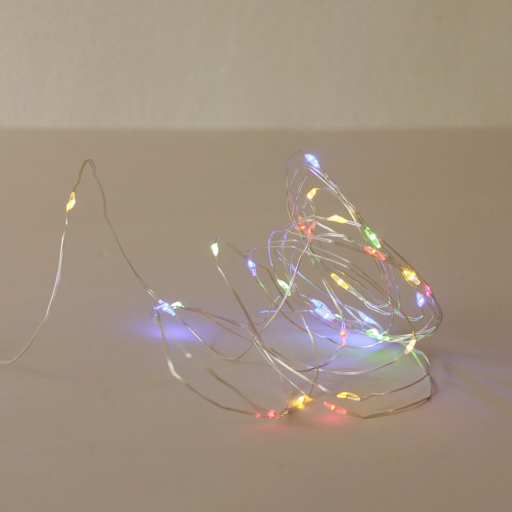 STAR TRADING Svetelná reťaz Multicoloured – 40 LED žiaroviek