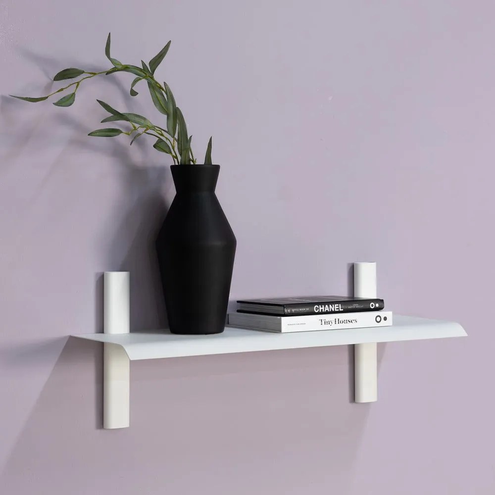 Biela kovová polica 60 cm Hola – Spinder Design