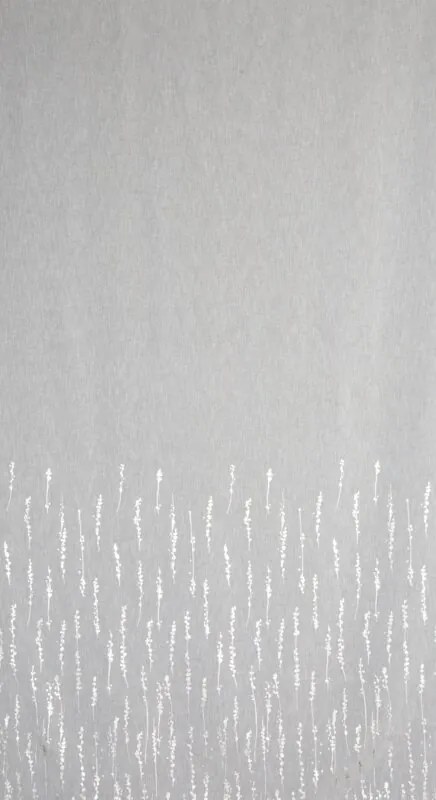 Dekorstudio Hotová záclona so striebornou potlačou LINZI