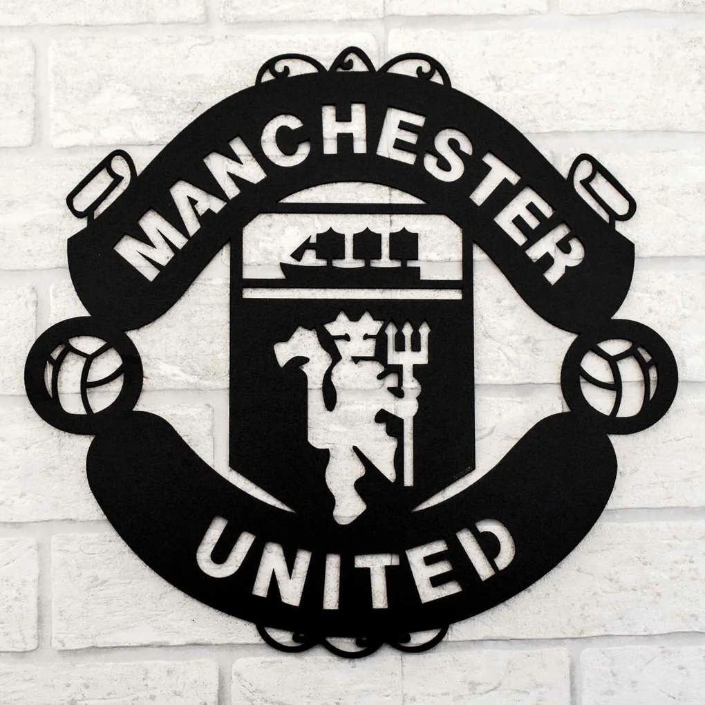 DUBLEZ | Drevený obraz - Logo Manchester United