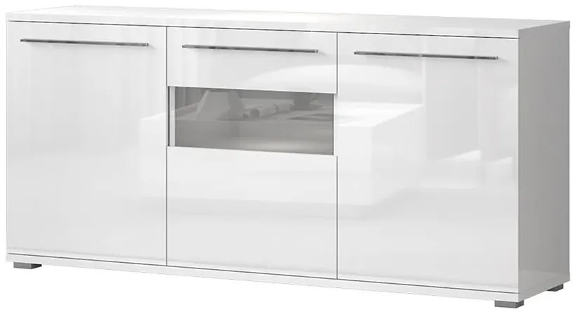 Komoda Piano K180-3KS/PN-70/KA/70 lakované crystal white