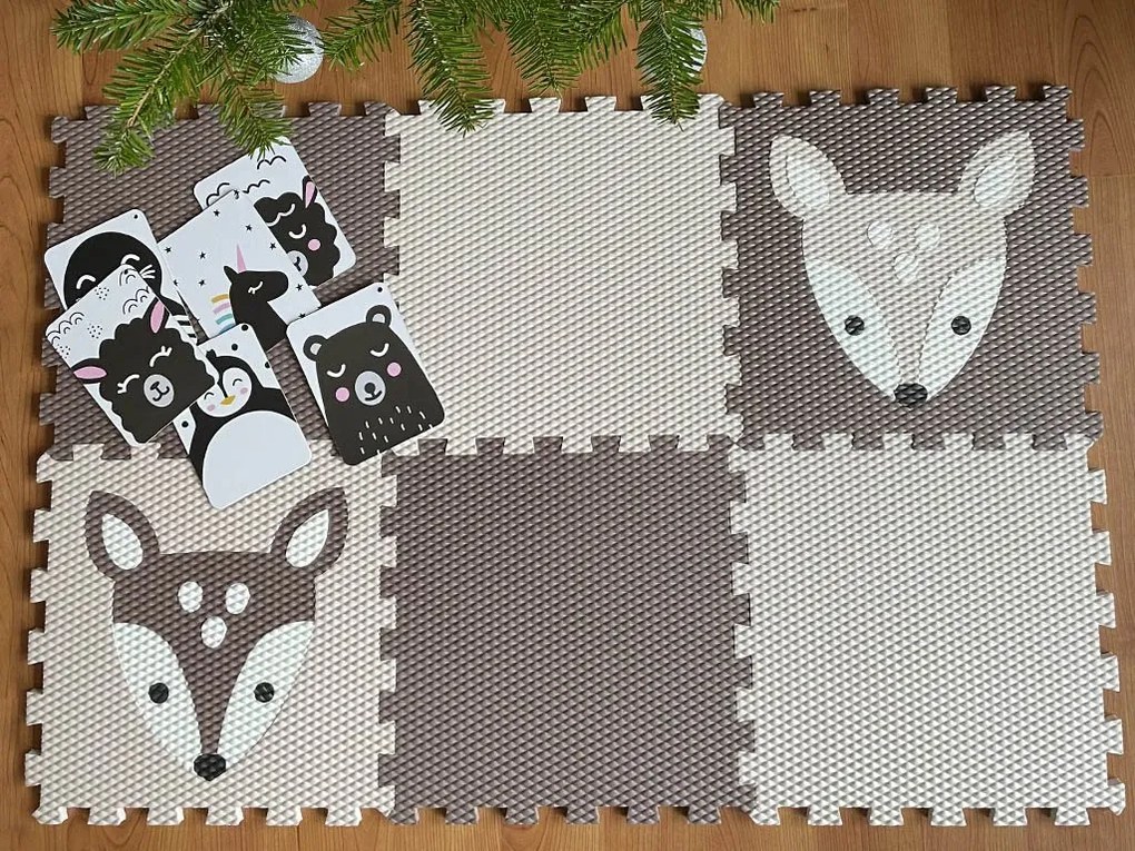 Detská penová puzzle podlaha z 6 dielov KOLOUŠOK