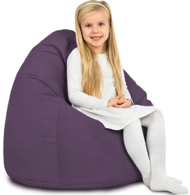 Plyšový sedací vak SAKO fialový