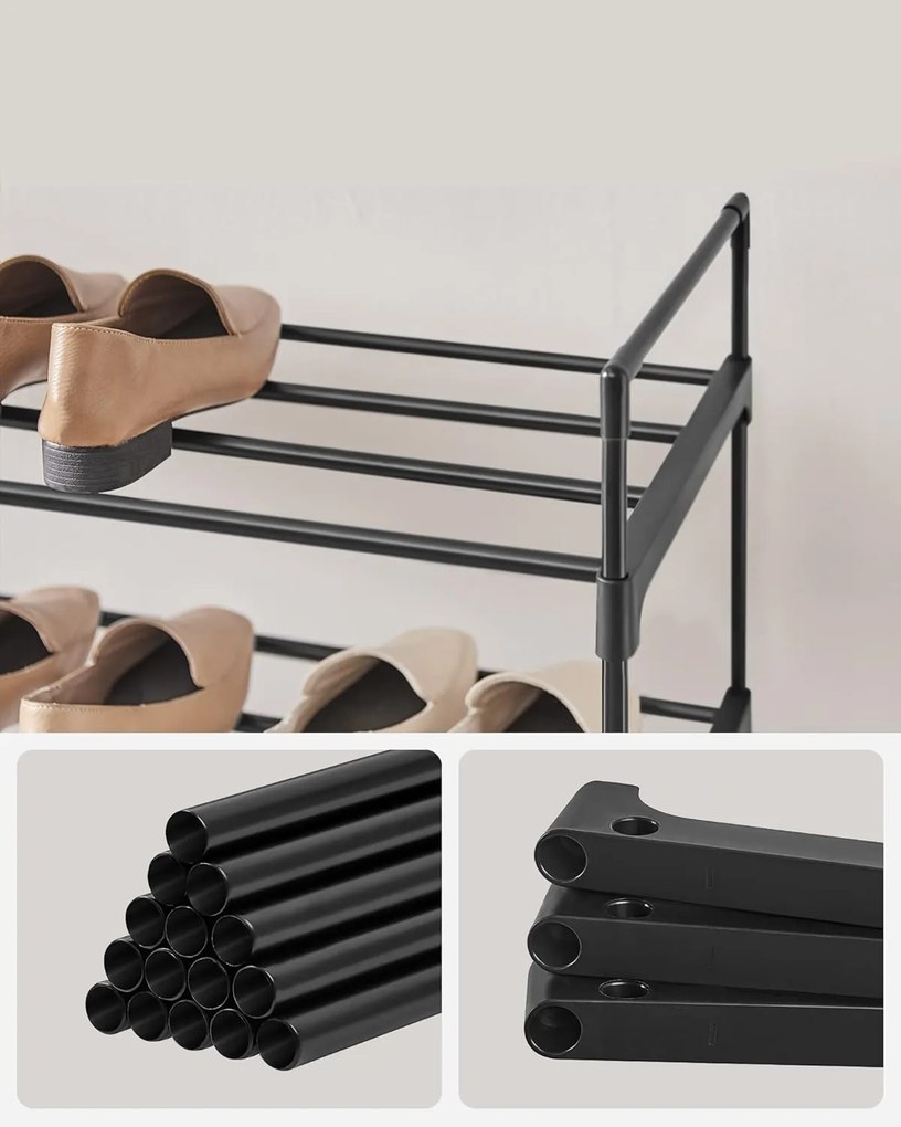 Botník Pajos 92 cm čierny