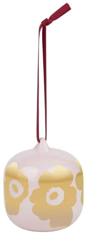 Ozdoba Unikko, ružovo-zlatá