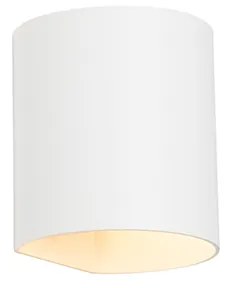 Moderná nástenná lampa biela - Sabbio