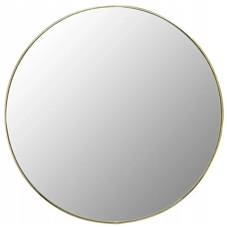 Dekorstudio Zlaté okrúhle zrkadlo 50cm