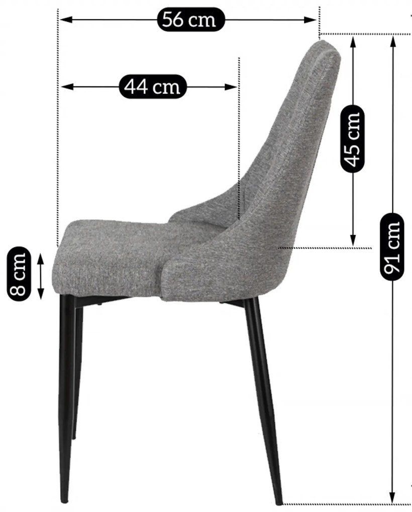 PROXIMA.store - Čalúnená jedálenská stolička CORK 2