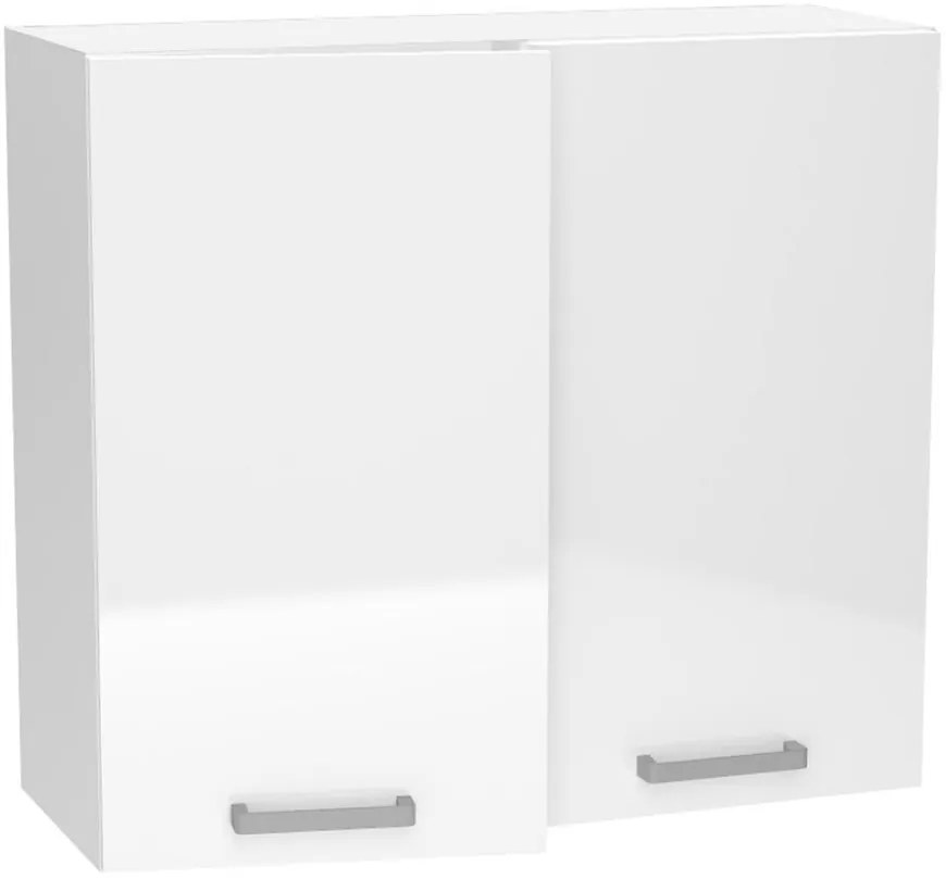 Kuchynská skrinka Vita W80SU Alu biely lesk