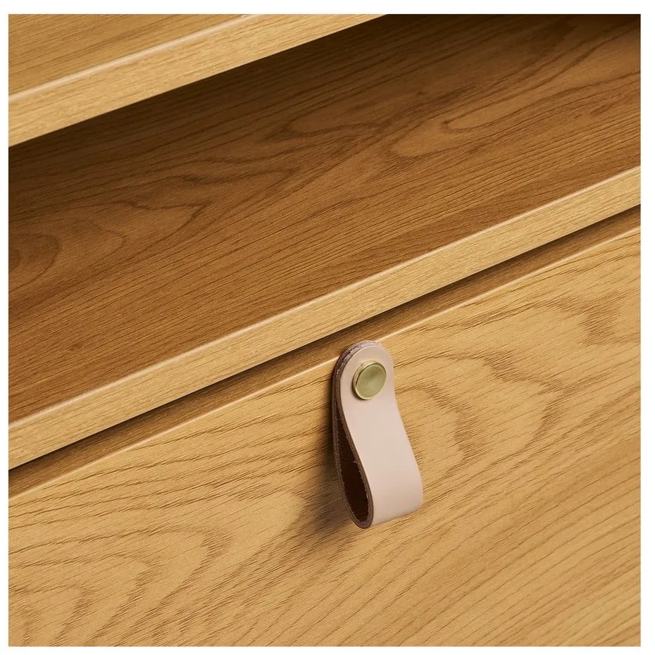 Výklopná skrinka na topánky v dekore duba v prírodnej farbe 62x118x26 cm Barco – House Nordic