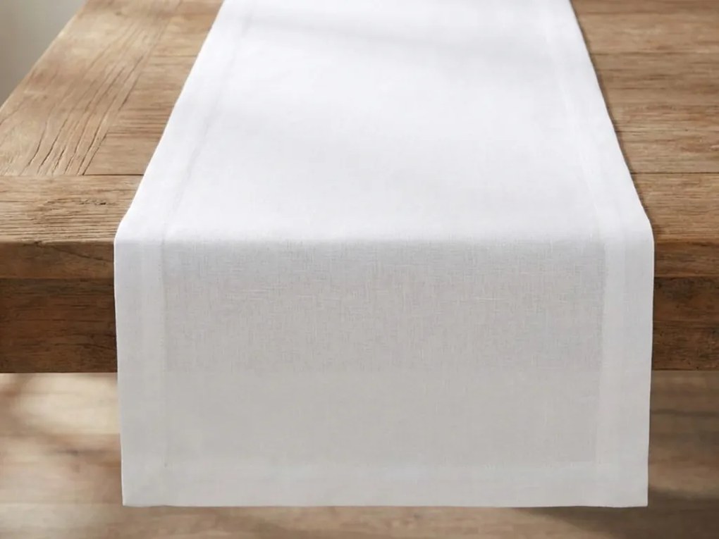 Behúň WHITANO, biely Rozmer: 20 x 170 cm