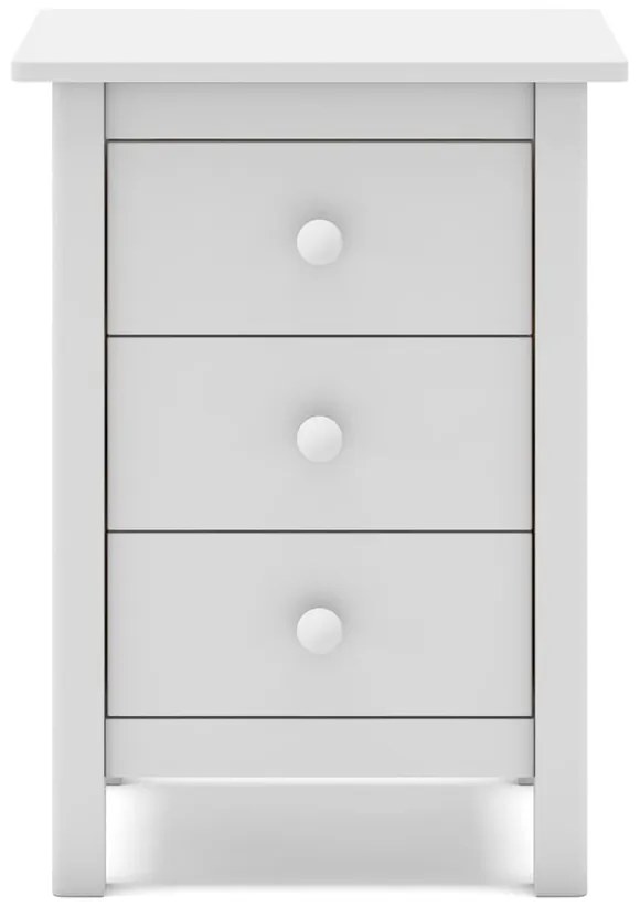 Biely detský nočný stolík z borovicového dreva Max - Marckeric