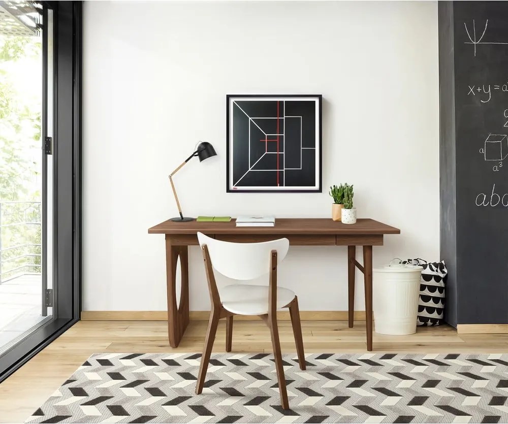 Hnedý písací stôl Woodman Bau