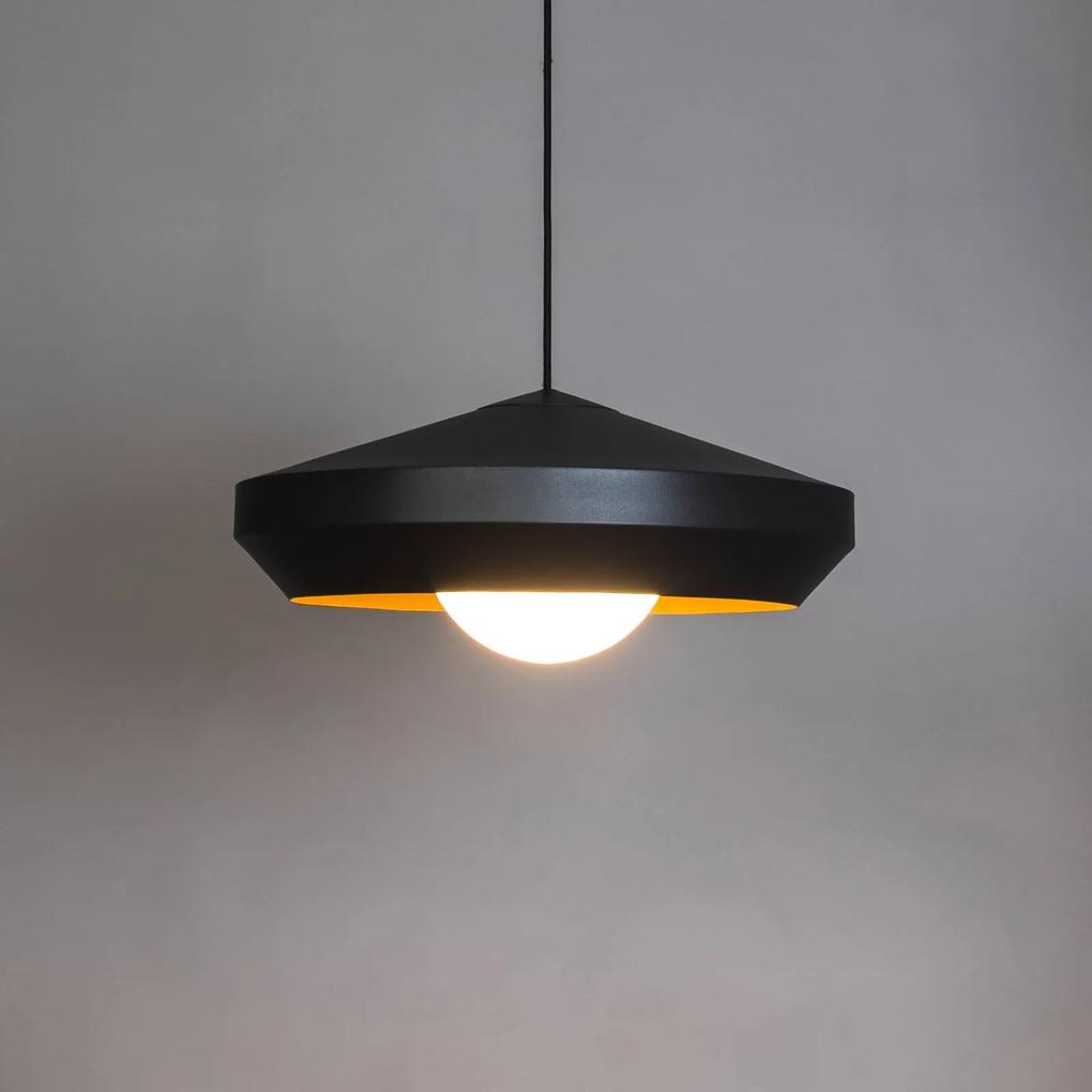 Innermost Hoxton 50 závesná lampa, čierna/zlatá