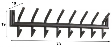 Vešiak 40-36 2x8 Hooks  - Komfort-nábytok