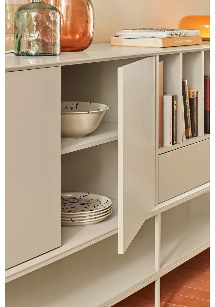 Čierna komoda 220x98x45 cm Platt – Teulat