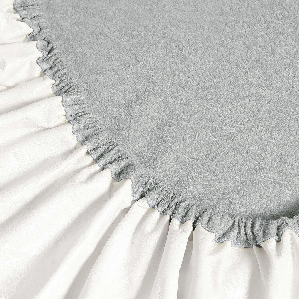 Goldea nepriepustná froté plachta s napínacou gumou - svetlo sivá 80 x 200 cm