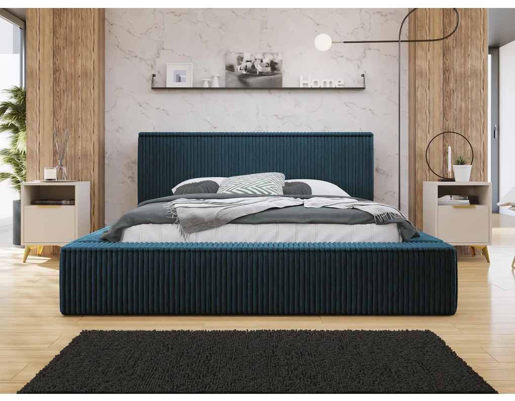 Manželská posteľ s úložným priestorom Gritta S, Dostupné poťahy: Top Sztruks 88, Rozmer postele: 180x200