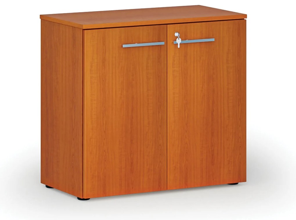 Kancelárska skriňa s dverami PRIMO WOOD, 800 x 420 x 740 mm, čerešňa